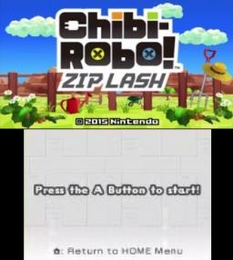Chibi-Robo! Zip Lash (amiibo Bundle) Title Screen
